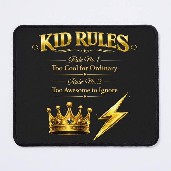 Item preview, Funny Kid Rules Shirt – Too Cool For Ordinary designed and sold by MyWellbeing26.