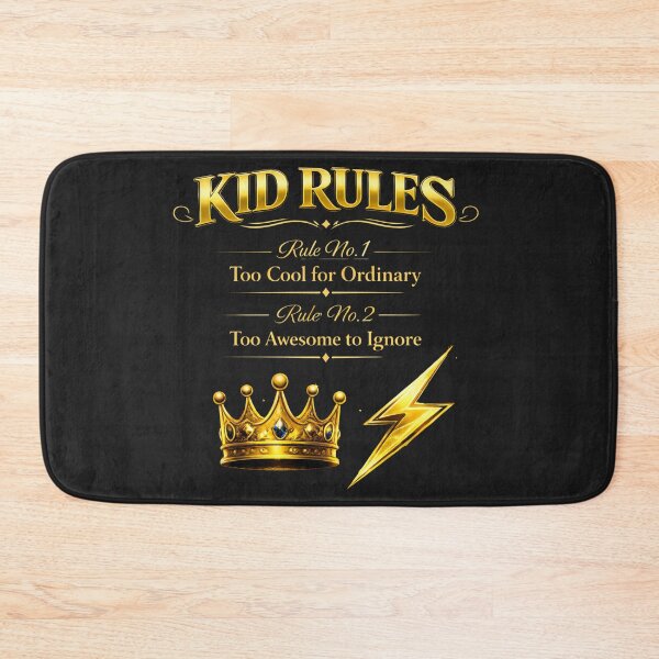 Item preview, Funny Kid Rules Shirt – Too Cool For Ordinary designed and sold by MyWellbeing26.
