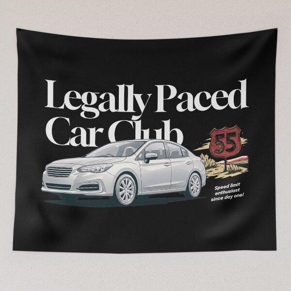 Item preview, Legally Paced Car Club designed and sold by Keep It DRY Studio.
