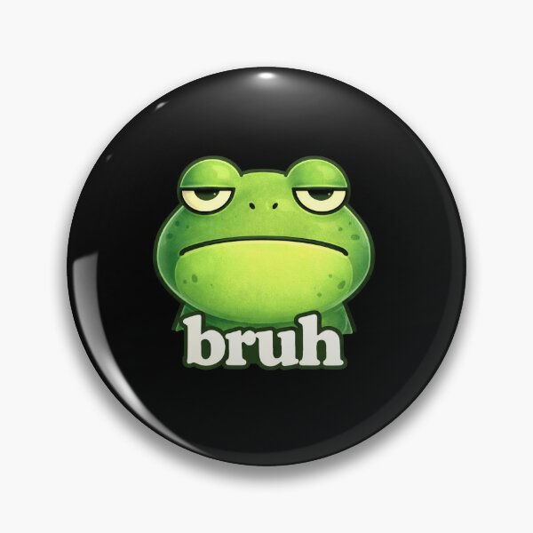 Item preview, Funny Cool Bruh Frog Meme Lazy Face Reaction Art Men Women Animals Lover designed and sold by MiALopezArt.