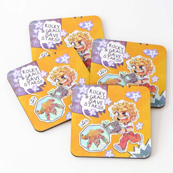 Item preview, Rocky and Grace Save stars designed and sold by Chelsea Doodles.