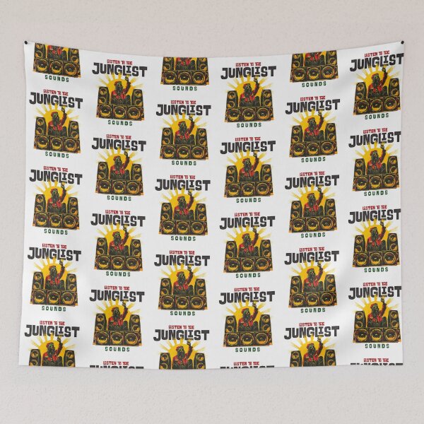 Item preview, JUNGLIST - Sound System Rasta (Black) designed and sold by Discothreadz.