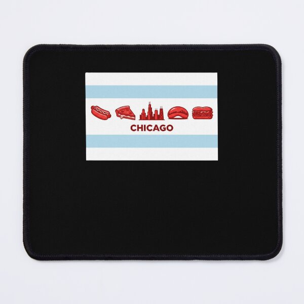 Item preview, CHICAGO Iconic Food Skyline Cityscape designed and sold by snowry.
