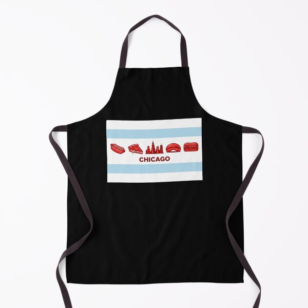 Item preview, CHICAGO Iconic Food Skyline Cityscape designed and sold by snowry.