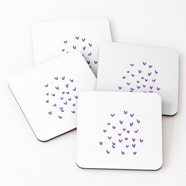 Item preview, Corazones morados tontos designed and sold by Derpyyart.