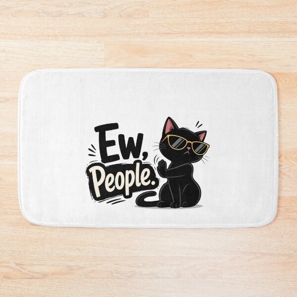Item preview, Sassy Black Cat Saying Ew People Funny Cat Lover designed and sold by Sitred123.