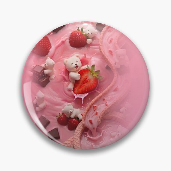 Item preview, Fun, cute, marshmallow, teddy and strawberry milk chocolate designed and sold by Ink-Fluence.