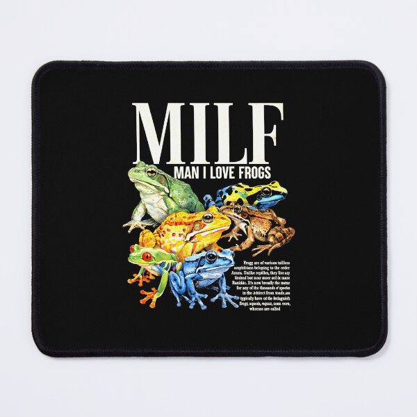 Item preview, Man I Love Frogs Funny MILF Frog Meme Collage Art Men Women Vintage designed and sold by MiALopezArt.