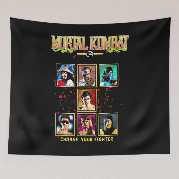 Item preview, Mortal Kombat Choose Your Fighter Retro Arcade Game Classic T-Shirt designed and sold by Animalfacts002.