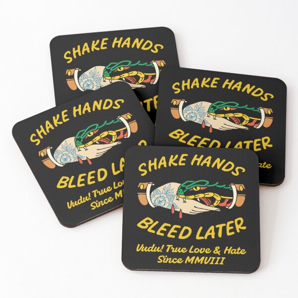 Item preview, Shake Hands Bleed Later Snake Tattoo designed and sold by Vudu! ⚡ Studio.