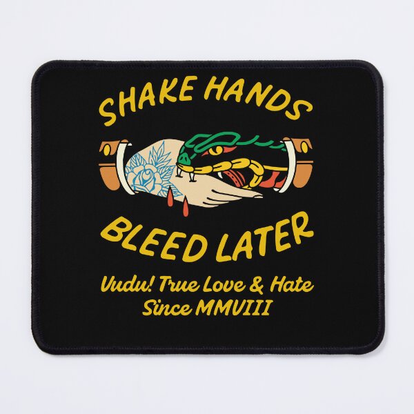Item preview, Shake Hands Bleed Later Snake Tattoo designed and sold by Vudu! ⚡ Studio.