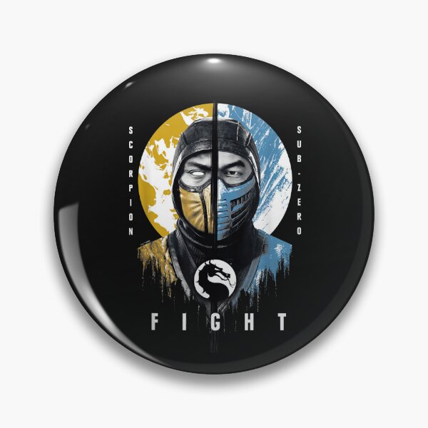 Item preview, Mortal Kombat Scorpion Vs Sub Zero Klassic Fight Portrait Classic T-Shirt designed and sold by Animalfacts002.