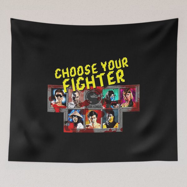 Item preview, Mortal Kombat Classic Choose Your Fighter Retro Video Game Classic T-Shirt designed and sold by Animalfacts002.