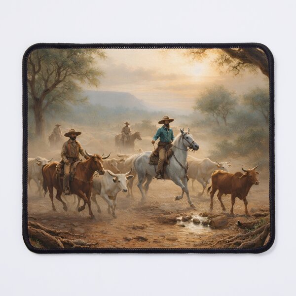 Item preview, Cowboys at Sunset designed and sold by TinCatOutPost.