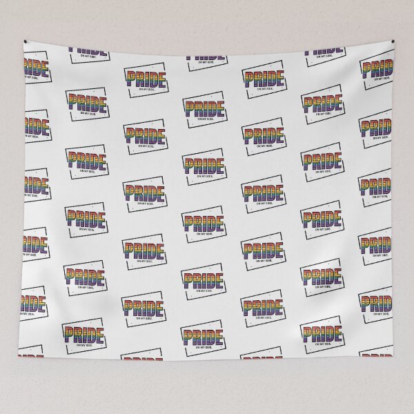 Item preview, LGBTQ Pride On My Side – Rainbow Typography Support Graphic designed and sold by Pride_Prints.