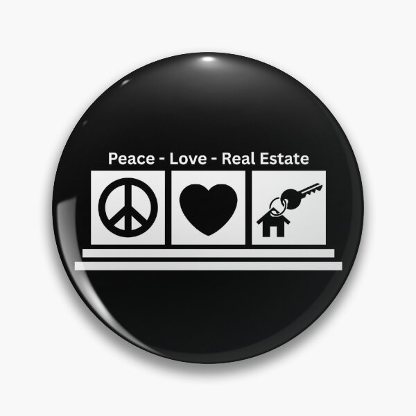 Artikelvorschau, Peace Love Real Estate entworfen und verkauft von Dondonmart.