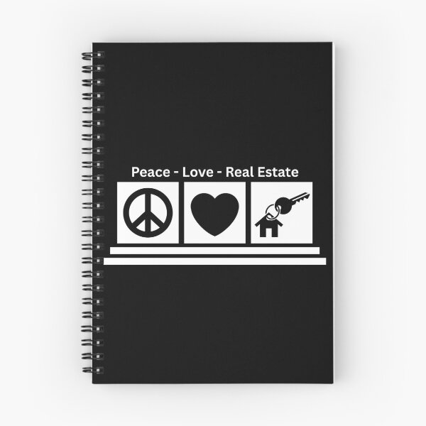 Item preview, Peace Love Real Estate designed and sold by Dondonmart.
