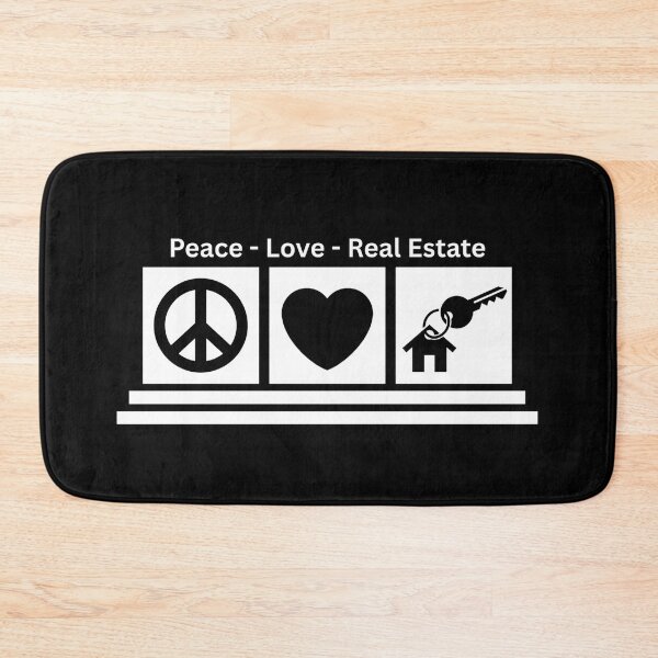 Item preview, Peace Love Real Estate designed and sold by Dondonmart.