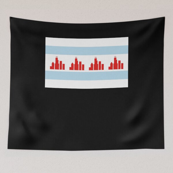 Item preview, Chicago Flag Skyline City Pride designed and sold by snowry.