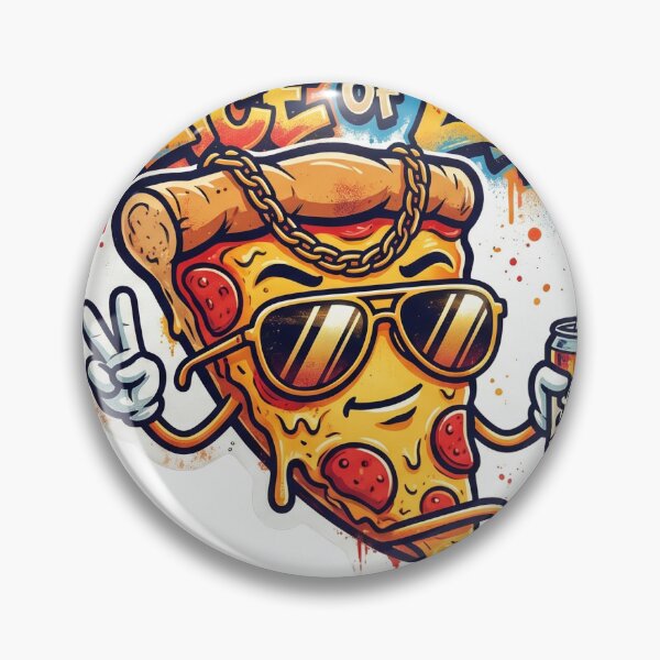 Item preview, Slice of Life Graffiti Pizza Sticker designed and sold by redblink store.