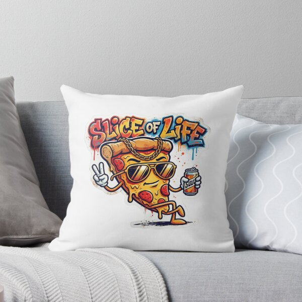 Item preview, Slice of Life Graffiti Pizza Sticker designed and sold by redblink store.