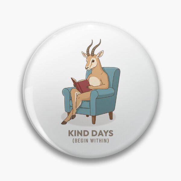Item preview, Gazelle Reading Book Cozy Vintage Animal Slow Living Illustration designed and sold by Cozy Vintage Animal.