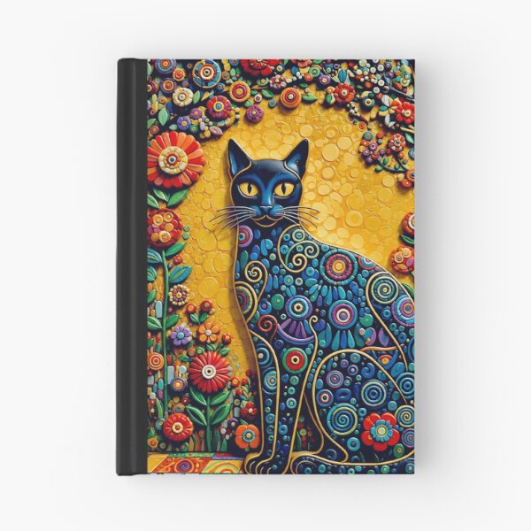 Item preview, Klimt Cat in Flower Garden  designed and sold by Vicky Brago-Mitchell®.