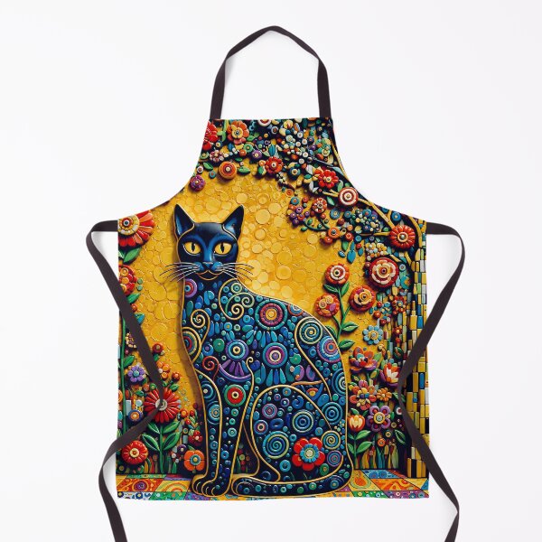 Item preview, Klimt Cat in Flower Garden  designed and sold by Vicky Brago-Mitchell®.