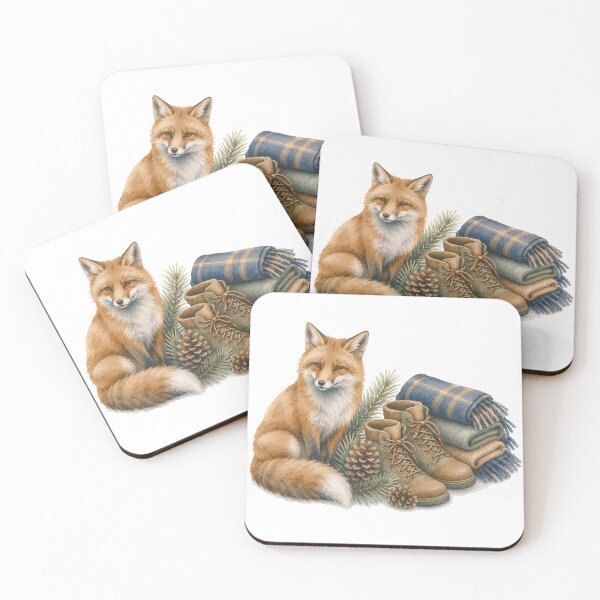 Item preview, Watercolor Woodland Fox Cozy Art designed and sold by Wild Whimsy Studio.