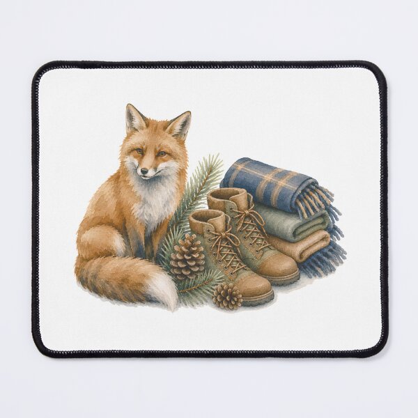Item preview, Watercolor Woodland Fox Cozy Art designed and sold by Wild Whimsy Studio.