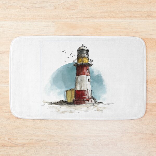 Item preview, Sketch Illustration of a Lighthouse designed and sold by Roxane Bay.