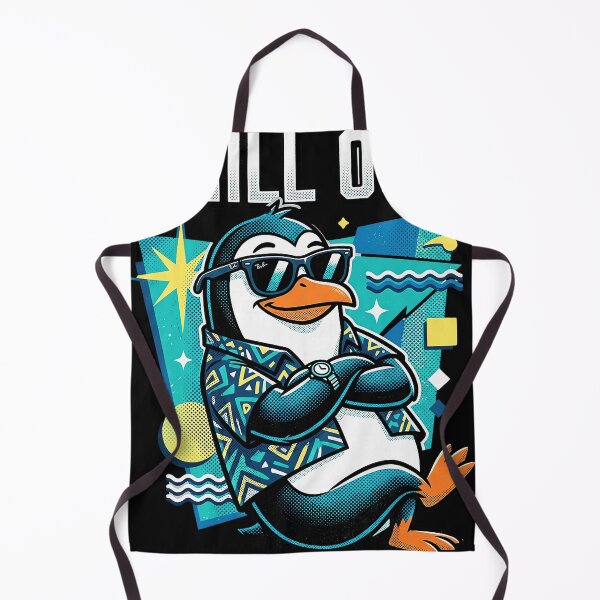 Item preview, Mellow Penguin Tropical Shirt Retro Geometric Art designed and sold by Littermin.