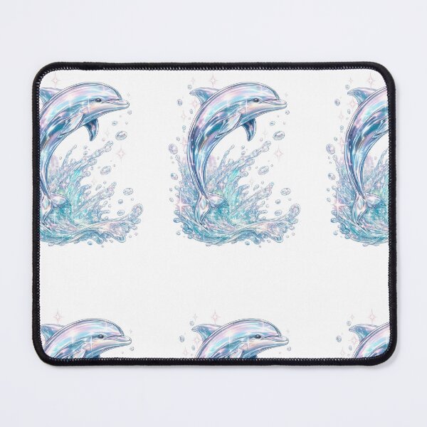 Item preview, Holographic Crystal Dolphin Y2K Tropical Ocean Aesthetic designed and sold by y2ktropical.