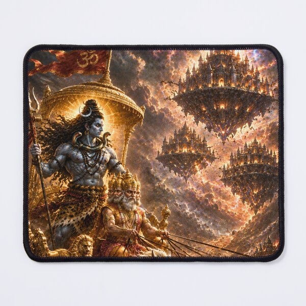 Item preview, Mahadev War Series: The Burning of Tripura – Lord Shiva’s Cosmic Arrow designed and sold by Homyar.