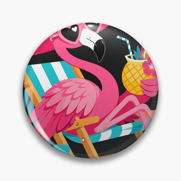 Item preview, Flamingo Pink Palm Tree Tropical Beach Summer Vacation Lover designed and sold by Littermin.