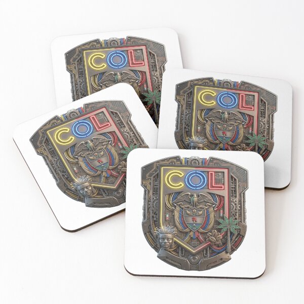 Item preview, Feel the passion of Colombia with this dynamic Shield and soccer player design designed and sold by Be-You-For-All.