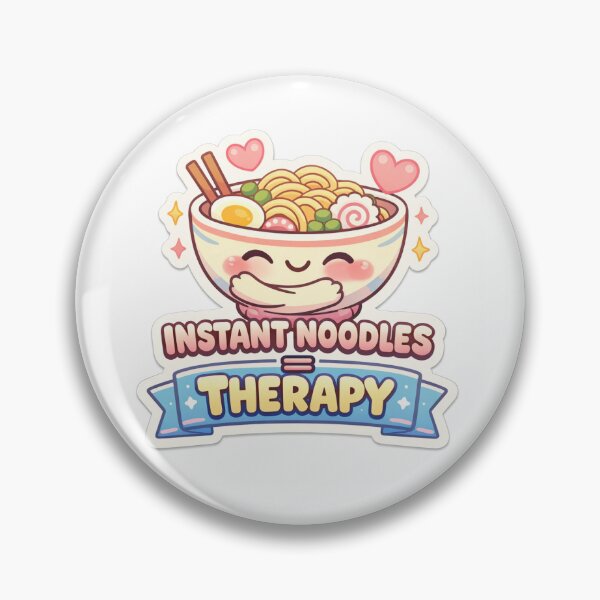Item preview, Funny Ramen Sticker | Relatable Food Meme | Kawaii Noodles for Journals designed and sold by CutePrintCorner.