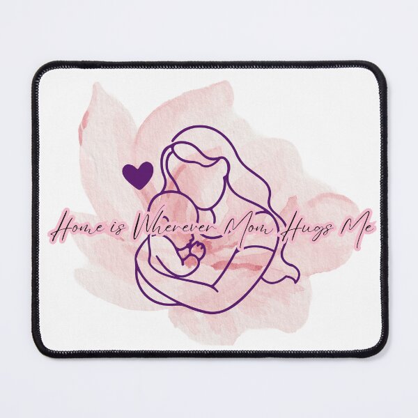 Item preview, Home Is Wherever Mom Hugs Me Motherhood Watercolor Gift designed and sold by byLizedesigns.