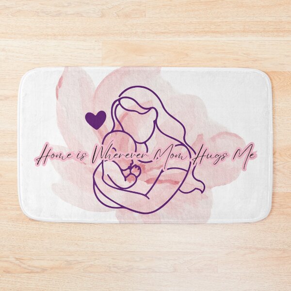 Item preview, Home Is Wherever Mom Hugs Me Motherhood Watercolor Gift designed and sold by byLizedesigns.
