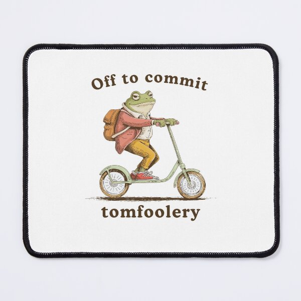 Item preview, Off to Commit Tom Foolery Funny Frog meme designed and sold by suhairee-studio.