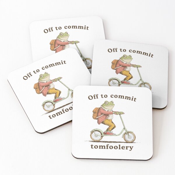 Item preview, Off to Commit Tom Foolery Funny Frog meme designed and sold by suhairee-studio.