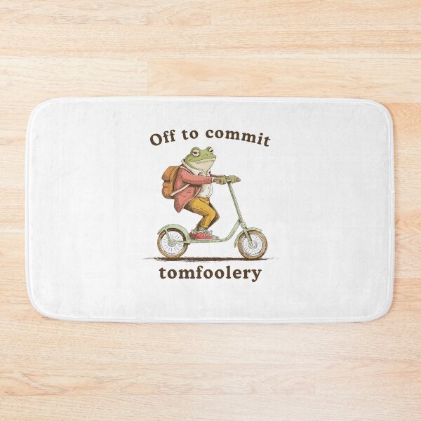 Item preview, Off to Commit Tom Foolery Funny Frog meme designed and sold by suhairee-studio.