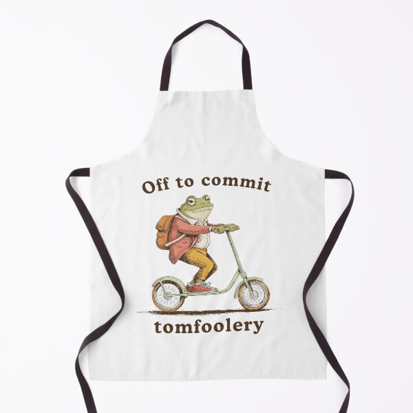 Item preview, Off to Commit Tom Foolery Funny Frog meme designed and sold by suhairee-studio.