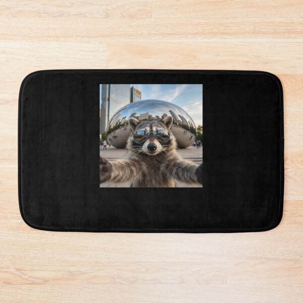 Item preview, Cool Raccoon Selfie Chicago Cloud Gate Sunglasses designed and sold by snowry.