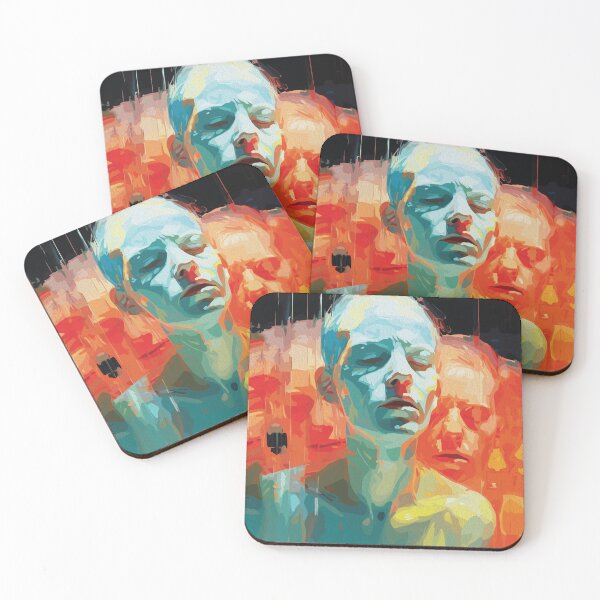 Item preview, Fragmented Souls Abstract Portrait Art designed and sold by RamyGallery.