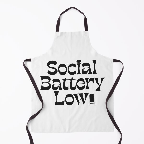 Item preview, Social Battery Low Funny Introvert Quote designed and sold by PnrArtDesign.