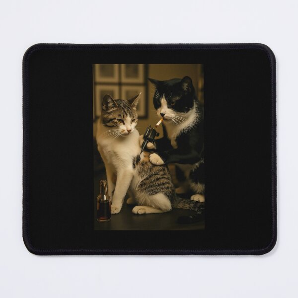 Item preview, Vintage Cat Smoking Tattoo Meme designed and sold by suhairee-studio.