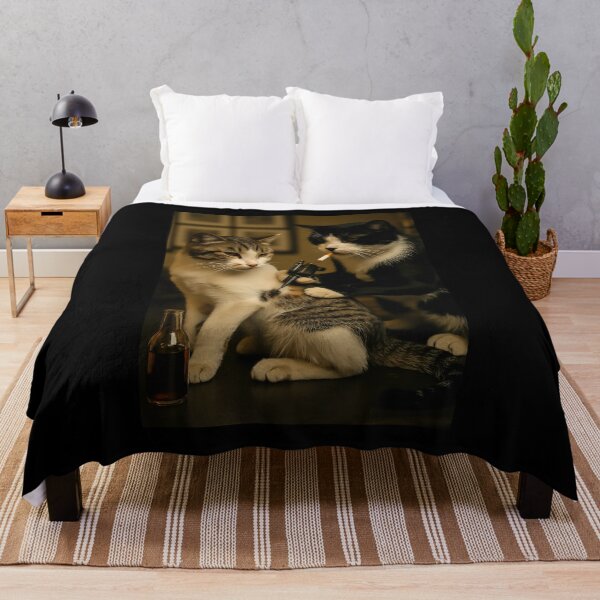 Item preview, Vintage Cat Smoking Tattoo Meme designed and sold by suhairee-studio.