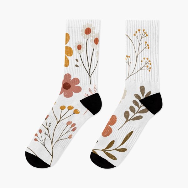 Item preview, Ilustración botánica floral de flores silvestres de estilo bohemio designed and sold by PnrArtDesign.