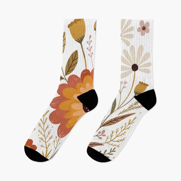 Artikelvorschau, Retro-Boho-Illustration mit Gänseblümchen entworfen und verkauft von PnrArtDesign.